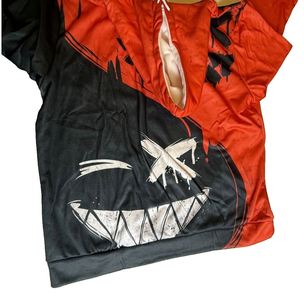 Cosplay 3d Digital Printed Hoodie Red, XO Smile, M‎ Unisex-572 - Picture 4 of 8